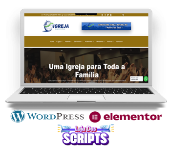 Site Para Igrejas Modelo  – COD-3535