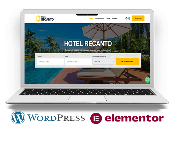 Site Profissional de Hotel e Pousada Pré-Pronto  HOT- 6651