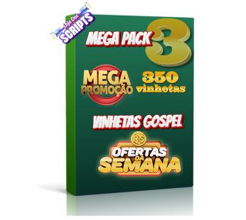 Pacotão 3 –  com mais de 300 vinhetas gospel  prontas